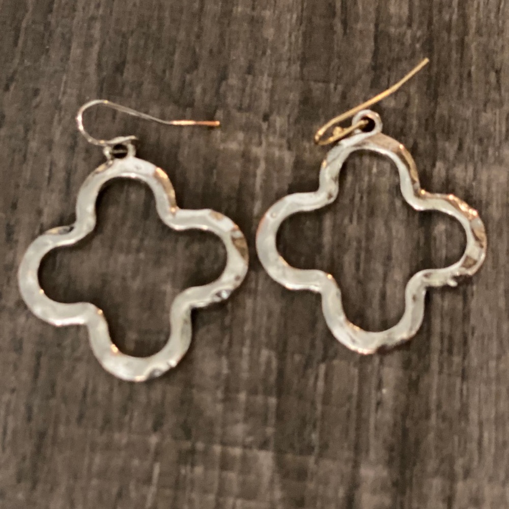 Quatrefoil earrings.